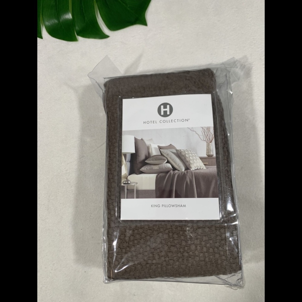 NIB Hotel Collection Como Quilted (1) King Sham‎ Pillow Case